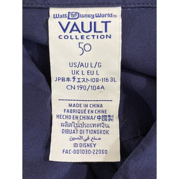 Disney World Vault Collection 50th Shirt Large Blue Camp Fab Five Collectible - Picture 3 of 8